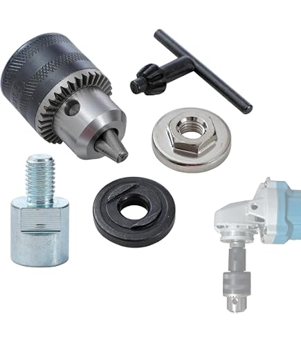 3/6mm Angle Grinder To Straight Grinder Adapter High Carbon Steel Grinder Chuck For 100-type Angle Grinder Grinding Polishing - 202216001