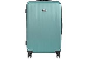 OCHNIK Duża walizka | Twarda walizka | Materiał: ABS | Kolor: Turkusowy | Rozmiar: L | Wymiary: 74x47x29 cm | Pojemność: 85 litrów | 4 kółka | Wysoka jakość