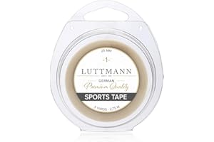 LUTTMANN® Sports Tape 25 mm x 2,75 m- Wig Hair System Tape Cinta adhesiva para pelucas de cabello humano, extensiones de tul, sistemas capilares, postizos y extensiones