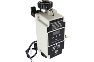 SEAFRONT Chauffe-Eau Électrique pour Piscine et Spa 3.3KW - Thermostat Numérique Intelligent, Autodiagnostic, IP44, Acier Inoxydable - Compatible/Baignoire