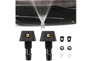 JNNJ 2 Stück Windschutzscheibe Scheibenwaschdüsen, Spritzdüse Waschdüse Düse, Universal-Scheibenwaschdüsen, Frontscheibenwaschdüsen Düsenspritzen Für Die Meisten Autos