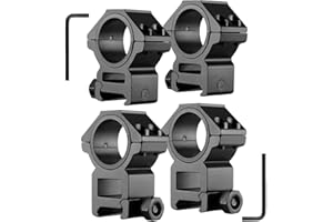 KEENZO Lunette de Visee Anneau de Montage Bague de Montage avec Vis pour 11mm/20mm Rail Metallique, Diamètre de la Bague 25.4mm/30mm