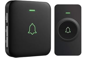 AVANTEK CB-11 - Timbre inalámbrico para puerta (300 m, 52 melodías en 5 niveles, con indicador LED, receptor enchufable y fácil de enchufar en el enchufe)…