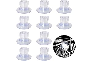 DISNACE Lot de 10 Ventouses pour Auvent de Caravane, 45 mm Ventouse Robustes pour Camping-Car, kit de fixation latérale transparent à haute adhérence pour Camping, T5, RV, Bateau et Organiseur à Suspendre