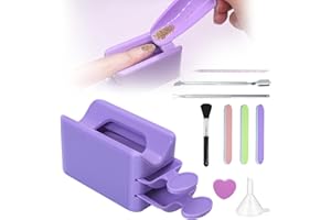 Annickee Dip Powder Tray Kit - Starter Set for French Manicure and Home DIY - Nail Art Brush and Recycling Tray System Included