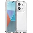 For Redmi Note 13 Pro Case, Flexible TPU Bumper & Transparent Back, Air Cushion Drop Protection, Slim Fit, Anti-Fingerprint, Full Protection Phone Case Cover for Xiaomi Redmi Note 13 Pro, Clear