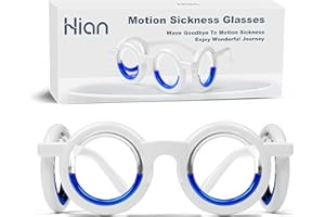 HION Motion Sickness Brille, Auto Sickness Brille, Linderung von Reisekrankheit, Luftkrankheit, Seekrankheit Brille（XIN-1 glasses-DE-6）