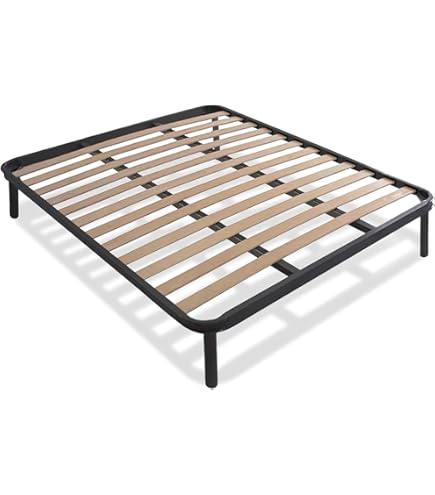 Rete Ortopedica In Ferro E Faggio - Doghe In Legno 80x190 Cm Made In Italy - Foto 5