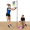 LINCYS Vertical Jump Tester Jump Measurement Test Stick Pole Tool, Floor Standing High Jump Training Equipment Vertical Test Jump Measurement Tester 3.9ft-11.5ft