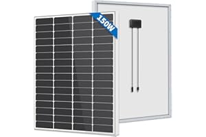 FIREFLY ENERGY Modulo Solare Monocristallino da 150 W Modulo Solare Monocristallin per Camper, Barche, Rimorchi, Camper, Marine, Sistemi indipendenti dalla rete