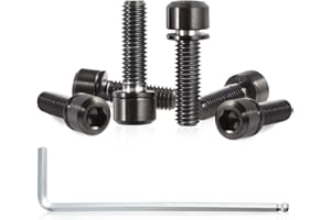 SPEEDWOX Set di 6 Viti per Asta da Bicicletta con rondelle in Lega di Titanio per Mountain Bike e Bici da Strada