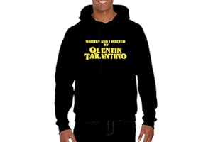 SERIVAL Sudadera con capucha y bolsillo Written And Directed BY Quentin Tarantino Fan Art Film