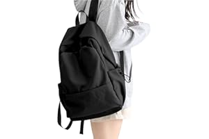 HYC00 Plecak Szkolny Damski,Plecak Unisex na co Dzień Tornister Nastolatki Dziewczęcy Lekki Plecak Dla Nastolatków na Zewnątrz Wodoodporny Plecak Pasuje do Laptopa 14 Cali Torba na Książki