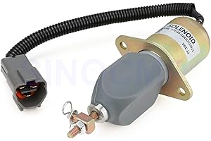 SINOCMP 1751ES-12A3UC12B1S Solenoide di arresto 12V per Hyundai R60-5 Escavatore Yanmar, 3 mesi di garanzia