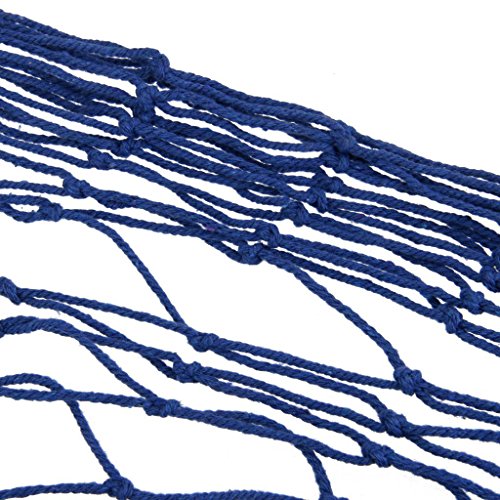 SECOWEL Deko Fischernetz Maritime Dekoration Fotografie Prop mit Farbigen Muscheln Blau (150 x 200 cm) - 3