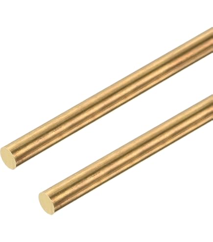 WUDOLI Barra Quadrata In Ottone Metallico Blocco In Ottone Lunghezza 200 Mm Spessore 5 Mm 6 Mm 8 Mm 10 Mm 15 Mm 20 Mm 25 Mm 30 Mm 35 Mm 40 Mm Utensili(5X5X200mm