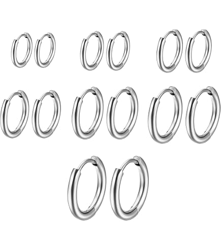 Lot De 30 Paires De Créoles En Acier Inoxydable - Grand Cercle 50mm, Pour Fabrication De Bijoux - 12