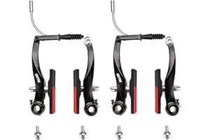 RUJOI Kit de Frein de vélo de Type V, étrier de Frein en V de 110 mm, boîtiers de Frein de vélo de 70 mm, Levier de Frein de vélo en Aluminium, boîtier et câble de Frein F/R