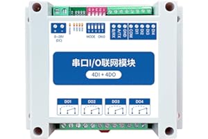 CDBAIRUI 4DI+4DO Modbus RTU Steuerung I/O Netzwerkmodule Serielle Schnittstelle RS485 Schnittstelle MA01-AXCX4040 Schieneninstallation 8 ~ 28V DC IoT Watchdog