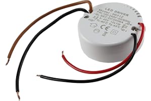 Trafo RUND, 3–45 V 350 mA-konst – för 1–12 1W lysdioder