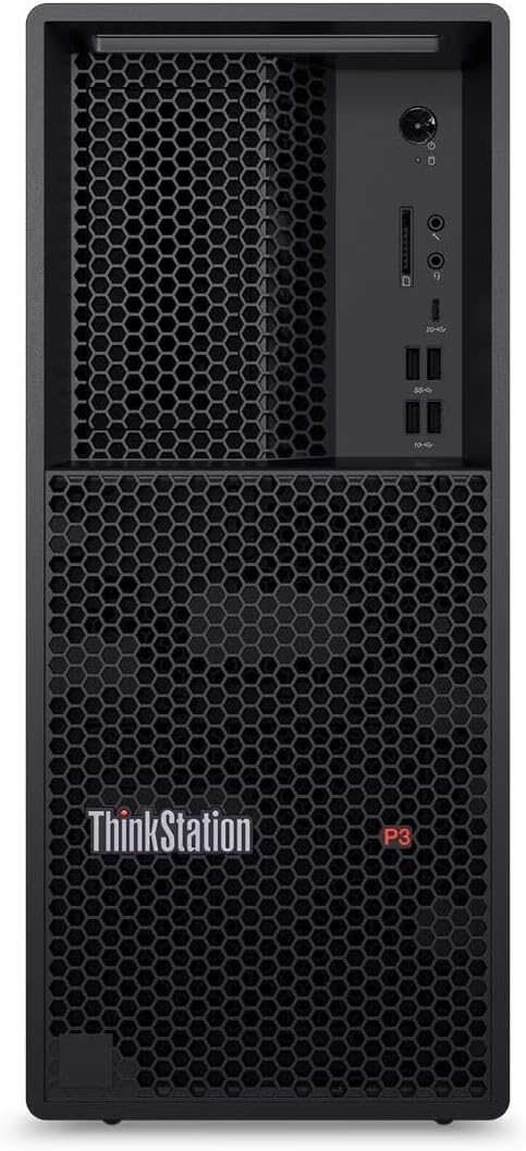 Lenovo ThinkStation P3 Tower Gen 2 Workstation with Intel Core Ultra 7 265 vPro Processor, NVIDIA RTX A1000 Graphics, 32GB DDR5 Memory,1TB Storage, Wi-Fi 7, and Windows 11 Pro