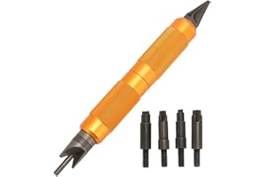 ZERODIS Utensile per la Preparazione delle Custodie, Design a Doppia estremità Crimpature per Primer Strumenti per la Preparazione delle Custodie Utensili Manuali per Sbavatura