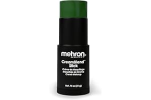Mehron Makeup CreamBlend Stick | Farba do twarzy, farba do ciała i krem podkładowy do makijażu, idealny na Halloween, 21 g, zielony