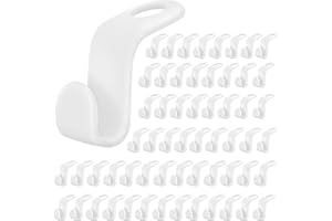 SOSPIRO 60 Stück Kleiderbügel Verbindungshaken,Kleiderbügel Platzsparend Kleiderbügel Haken Kleiderbügel Verbinder Cascading für Krawatten Taschen Jacken Kleiderschrank(Weiß)