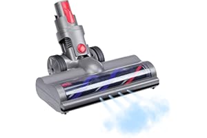SENPRITY Motorised Electric Brush, Turbo Compatible for Dyson V7 V8 V10 V11 V15 Vacuum Cleaner Nozzle with Roller Bristles Roller Brush with LED Light for Hard Carpets Parquet Tiles