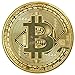 Price comparison product image Samidy 1 Pcs Art Gold Plated Bitcoin Collection Coin Home Room Office Decoration