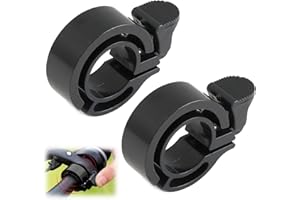 JRILUO 2 Pezzi Campanello Bici Bike Bell, Campanello per Bicicletta, Campanello Mountain Bike, Mini Nero, Suono Forte 100dB, Campanello per Manubrio, Clacson Bicicletta Forte e Chiaro