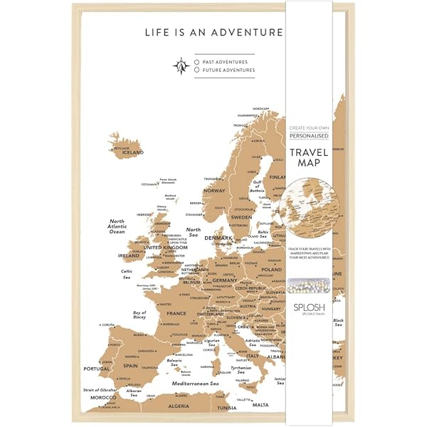 Pasador De Empuje De Piezas, Mapa De Viaje, Mapa Del
