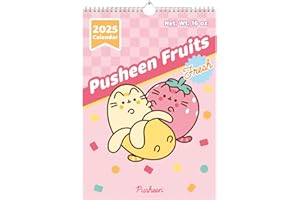 GRUPO ERIK Calendario 2025 pared A3 Pusheen Kawaii - Calendario pared grande, Planificador mensual: Con espacio para anotar e Ilustraciones (29,7x42 cm)