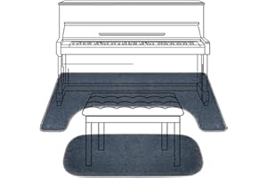 PPGE Home Soundproof Rug for Piano, Sound Proof Rug Carpet for Upright Piano, Sound Dampening Carpet Non-Slip for Studio Room, Stool Acoustic Pads Sound Proof Floor Mat for Apartment(Navy)