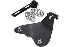 Bid4ze Solo-Sitz-Bodenplatte mit verchromten 7,6 cm Federn, Halterungs-Kit für Harley Sportster XL 1200 883 48 Chopper Bobber Custom