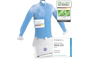‎CLEANMAXX CLEANmaxx automatischer Hemdenbügler mit Dampffunktion | Innovativer Bügler für Hemden & Blusen, Bügelautomat | Schonender als Wäschetrockner und Bügeleisen, 2 Programme, Touch Display