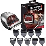 Remington Quick Cut Hair Clippers with 9 Comb Lengths Curved Blade for Rapid Hair Trimming Detailing with Storage Pouch - HC4