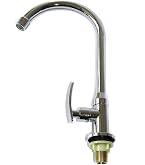 Haofy Bad-Wasserhahn Aus Zinklegierung – Einhebelkaltwasserhahn, Verchromt, Für Waschbecken In Bad Oder Küche