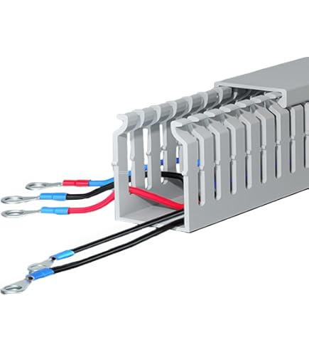 Conduit De Câblage Avec Couvercle - En PVC - Noir - RAL - Avec