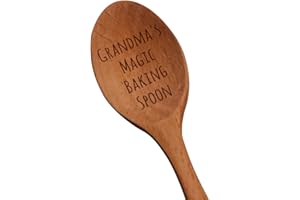 STERLING JAMES CO. Laser Engraved “Grandma's Magic Baking Spoon” Wooden Spoon – New Grandmother Gifts – Baking Gifts – Grandma to Be Gifts