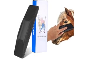 HAEPXYBY Brosse de Toilettage Cheval, 6 en 1 Massage de Toilettage pour Chevaux, Brosse en Peigne à Cheveux pour Animaux de Compagnie, Élimine Les Poils, la Fourrure et la Saleté