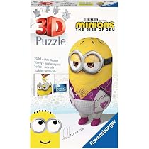 Ravensburger Rompecabezas 3D Minions 2: El Origen De Gru – Figura De Kung Fu Minion De 54 Piezas Para Niños +6 Años