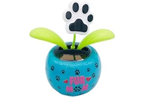 FJTP Xiangyin Solar Dancing Flowers, Dancing Flowers Solar Toys, Eco-friendly Solar Powered Dancing Flower, Flowers Solar Toys Car for Dashboard Desk Home Decor, 3.9x2.5x4.7in