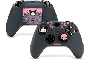 Kuitmor Coque de protection en silicone souple antidérapant pour manette Xbox Series X/S, compatible avec les manettes Xbox avec 2 capuchons de pouce – KLM