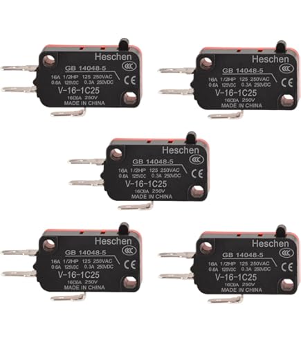 Microinterruttore Ad Azione A Scatto Con Leva A Rullo V7 - Foto 6
