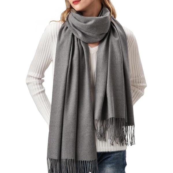 LumiSyne Winter Gebreide Sjaal Voor Dames Heren Australische Wol Sjaal Eenvoudige Effen Geribbelde Gebreide Lange Halsdoek Pashmina Zachte Warme Sjaal Kraag 160×20cm, zwart, Eén Maat