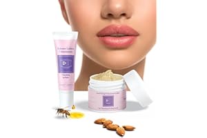 Dear D. Kit Volumizzante Labbra | Balsamo E Scrub Per Labbra Piene E Morbide | Routine Con Rimpolpante Labbra Effetto Botox E Scrub Labbra Esfoliante