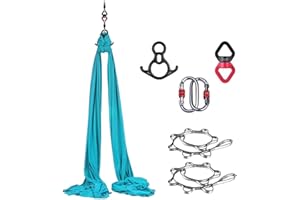 Canopz Yoga Vertical Cloth (8 x 2.8 m) - Yoga Towel for Hanging, Trapezoidal Swing, Strong Load Capacity, Secure Protection Yoga Swing Set, Acrobatic Cloth Aerial Yoga Towel Silk for Adults