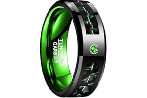 NUNCAD 6mm Blue Black Celtic Dragon Tungsten Rings Engraved I Love You Wedding Band for Men Women Blue Zircon and Carbon Fiber Inlay Comfort Fit Size O-Z 1/2