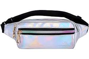 MTBRICEY Bauchtasche Bunt,Bauchtasche Damen,Hüfttasche Mode Holographische Gürteltasche,wasserdichte Neon-Reise-Gürteltasche,Glänzende Gürteltasche Bum für Outdoor Sport Laufen Wandern, Damen Frauen Mädchen